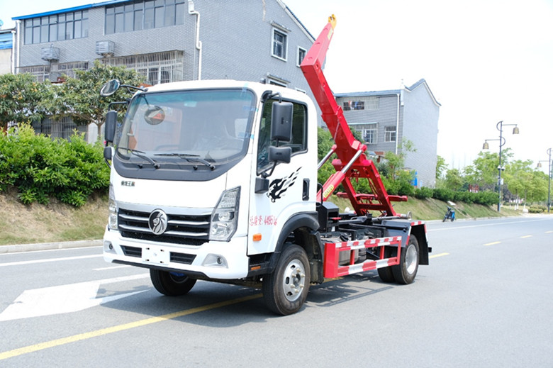 藍(lán)牌重汽王牌車廂可卸式垃圾車