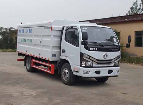 國(guó)六東風(fēng)密閉式桶裝垃圾車(chē)